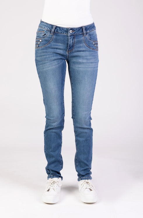 Blue Monkey - Denim/Slim Fit/pocket details - 57Maria 11668Y