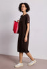 Street One Midi-Kleid mit Rundhals und Knöpfen