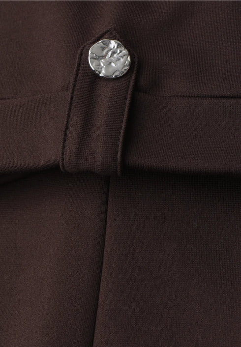 Street One Midi-Kleid mit Rundhals und Knöpfen
