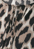 Street One Knielanges Kleid mit Split Neck und Print 144911