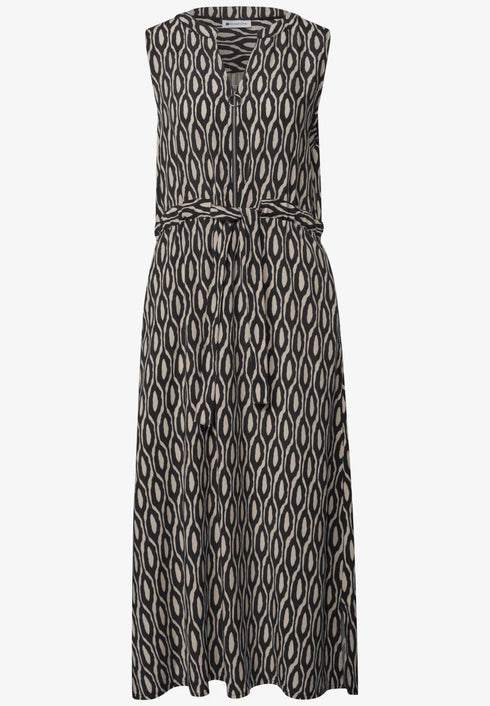 Street One Midi-Kleid mit Split Neck und Zipper 144973