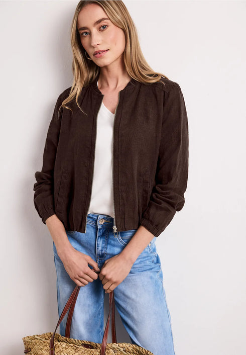 Street One Linen Bomber Blouson Jacket