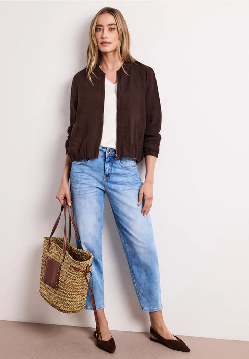 Street One Linen Bomber Blouson Jacket