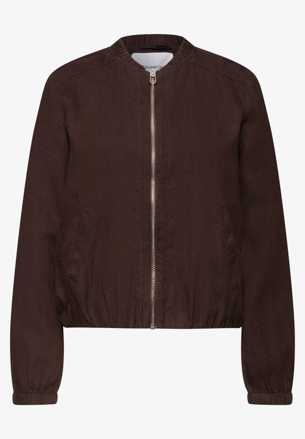 Street One Linen Bomber Blouson Jacket