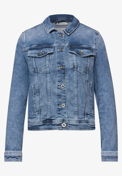 Street One Jeansjacke mit Brusttaschen und Knöpfen