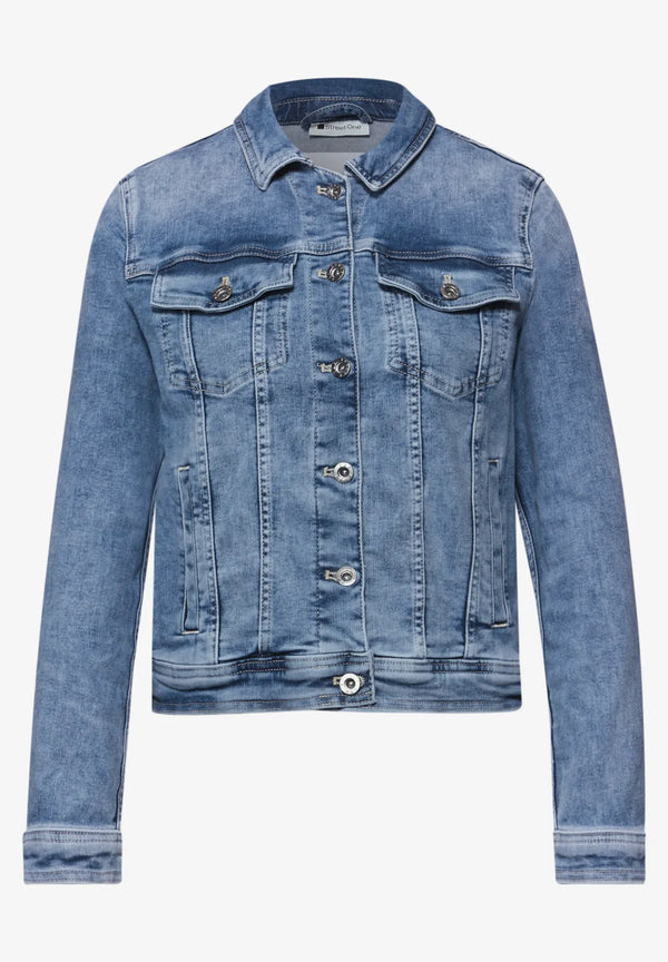 Street One Jeansjacke mit Brusttaschen und Knöpfen