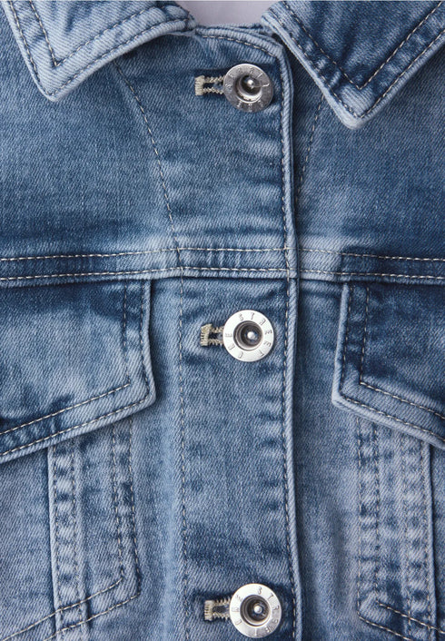 Street One Jeansjacke mit Brusttaschen und Knöpfen