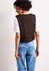 Street One Weste mit V-Neck und Knöpfen aus Leinen
