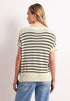 Street One sleeveless Pullover mit Boatneck und Streifen