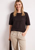 Street One Kurzarm Pullover mit Mesh-Struktur
