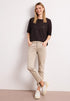 Street One Kurzarm Pullover mit Mesh-Struktur