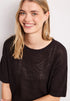 Street One Kurzarm Pullover mit Mesh-Struktur