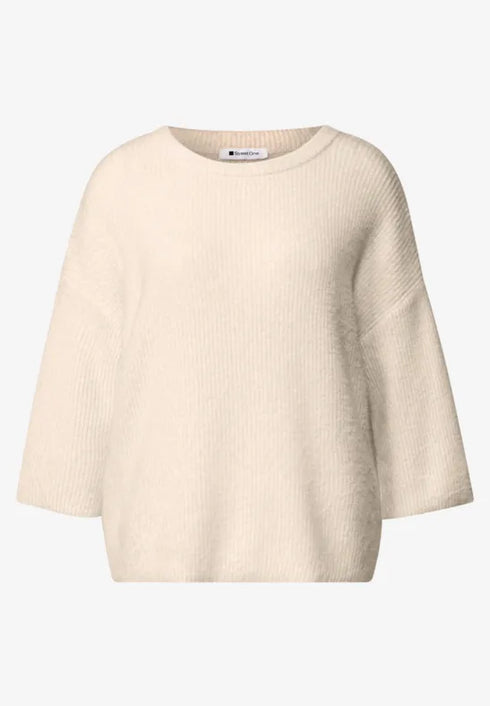 Street One - LTD QR fluffy half-sleeve sweater - 303962