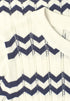 Street One - Bi-Colored Zig-Zag Sweater - 303965