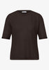 Street One T-Shirt mit Rundhals im Strick-Look