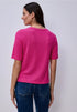Street One T-Shirt mit Rundhals im Strick-Look
