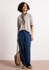 Street One T-Shirt im Strick-Look mit V-Neck