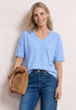 Street One T-Shirt im Strick-Look mit V-Neck