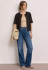 Street One Kurzarm Jacke im Strick-Look