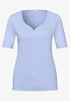 Street One Basic T-Shirt mit Herzausschnitt Style Ada 324775