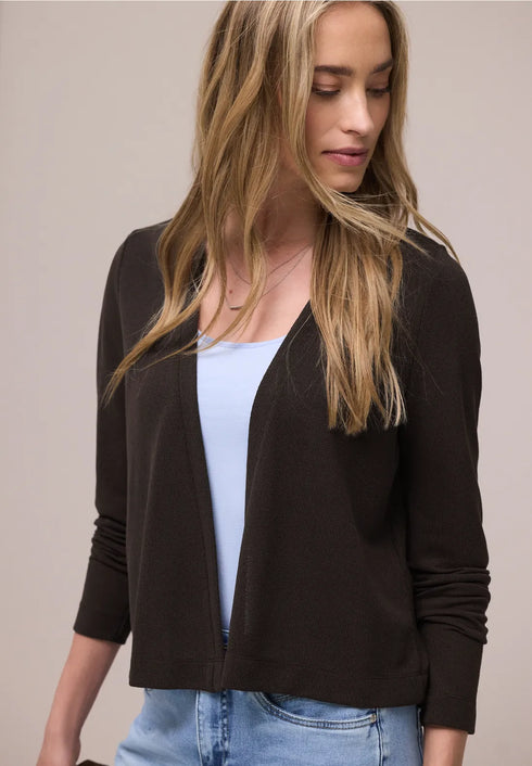 Street One Langarm Jacke im Strick-Look Style Nette