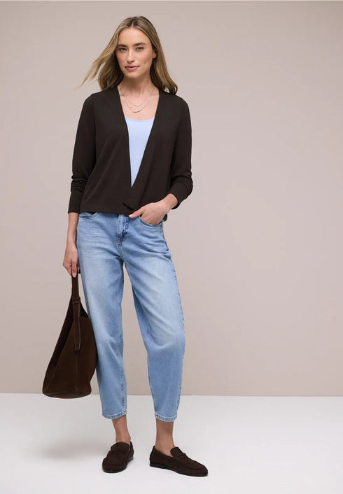 Street One Langarm Jacke im Strick-Look Style Nette