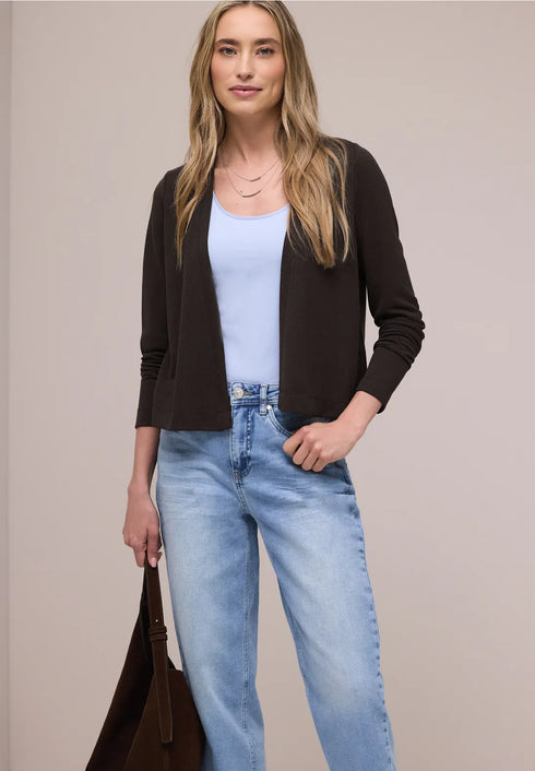 Street One Langarm Jacke im Strick-Look Style Nette