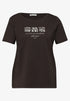 Street One Basic T-Shirt mit Rundhals und Print
