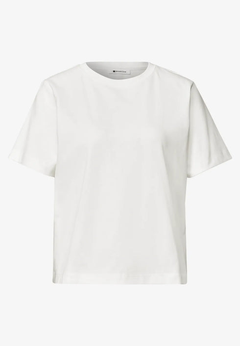 Street One Basic T-Shirt im verkürzten Schnitt