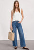Street One Top mit V-Neck und Crochet-Tape