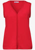 Street One Top mit V-Neck und Crochet-Tape