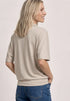 Street One Dropped Shoulder Poloshirt mit Elastikbund