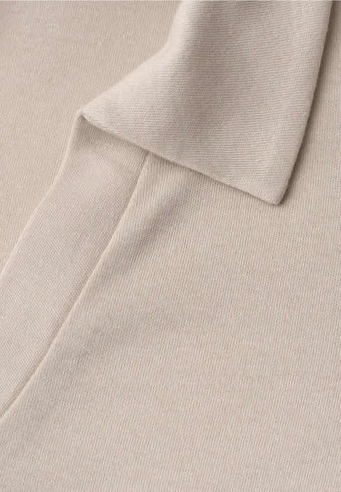 Street One Dropped Shoulder Poloshirt mit Elastikbund