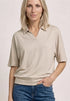 Street One Dropped Shoulder Poloshirt mit Elastikbund