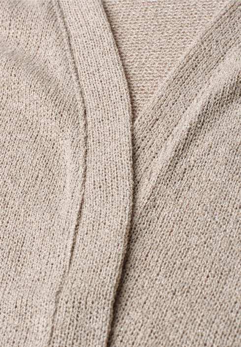 Street One Kurzarm Jacke im Strick-Look mit Glitzer 325265
