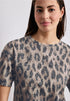 Street One Shirt im Ausbrenner-Look mit Leo Print
