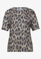 Street One Shirt im Ausbrenner-Look mit Leo Print