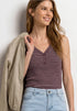 Street One Top mit V-Neck und Streifen 325398