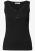 Street One Top in Rippstruktur mit V-Neck 325400