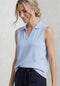 Street One Top in Rippstruktur mit Polokragen 325402