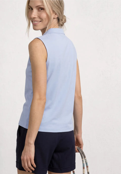 Street One Top in Rippstruktur mit Polokragen 325402