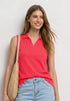 Street One Top in Rippstruktur mit Polokragen 325402
