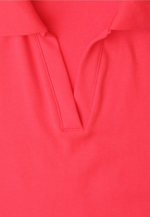 Street One Top in Rippstruktur mit Polokragen 325402