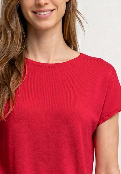 Street One Dropped Shoulder Shirt mit Rundhals 325406