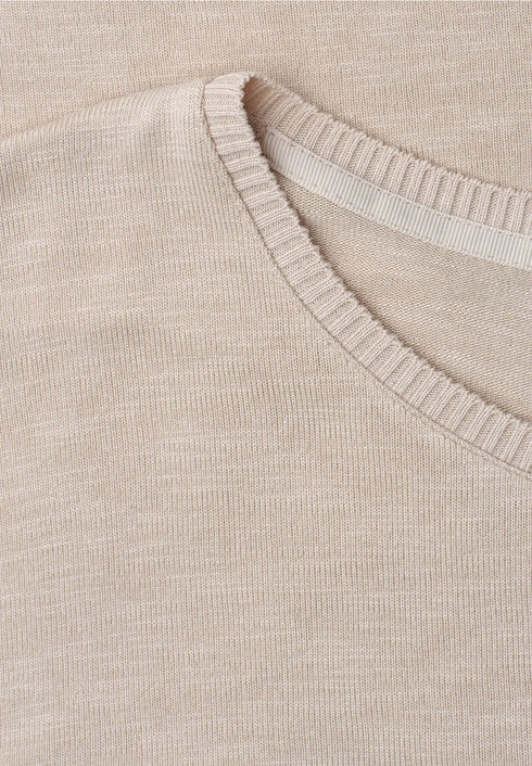 Street One Dropped Shoulder Shirt mit Rundhals 325406