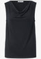 Street One Silk-Look Top mit Wasserfall-Ausschnitt