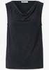 Street One Silk-Look Top mit Wasserfall-Ausschnitt
