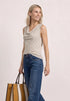 Street One Silk-Look Top mit Wasserfall-Ausschnitt