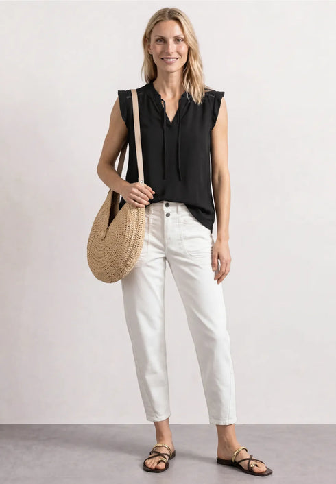 Street One LTD QR matmix volant top w.cro 325434