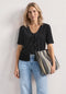 Street One short knit look jacket w.string 325455